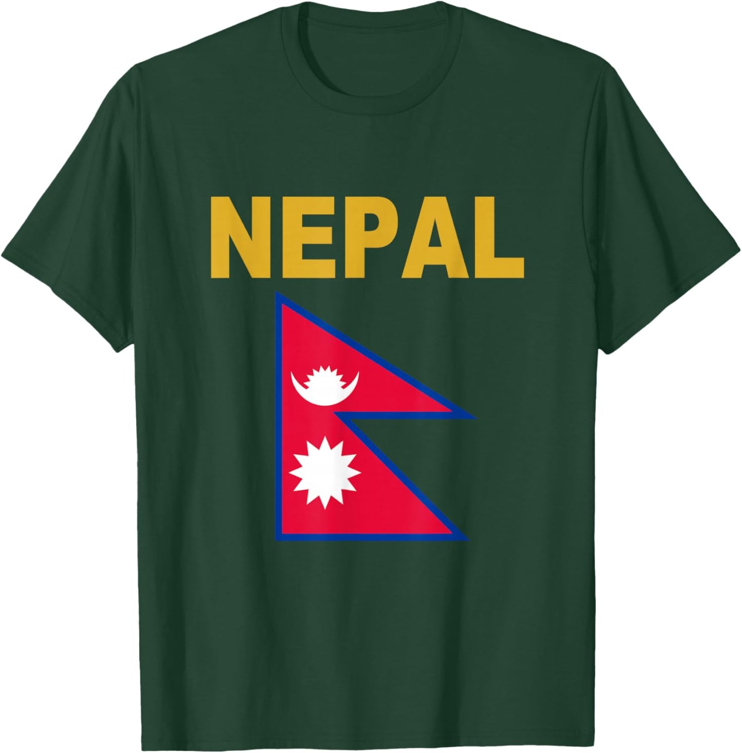 Nepal Flag Cool Nepalese Flags Gift Top T-Shirt - T-Shirt | Forest