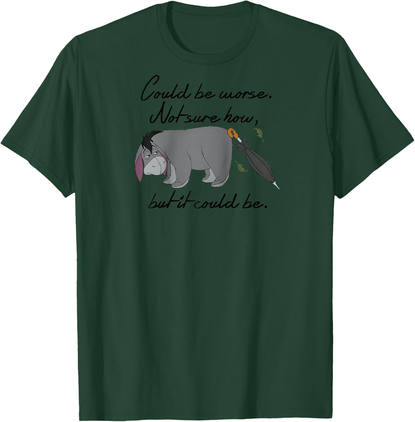 Winnie The Pooh - Eeyore Could Be Worse Raglan Baseball T-Shirt - T-Shirt | Forest
