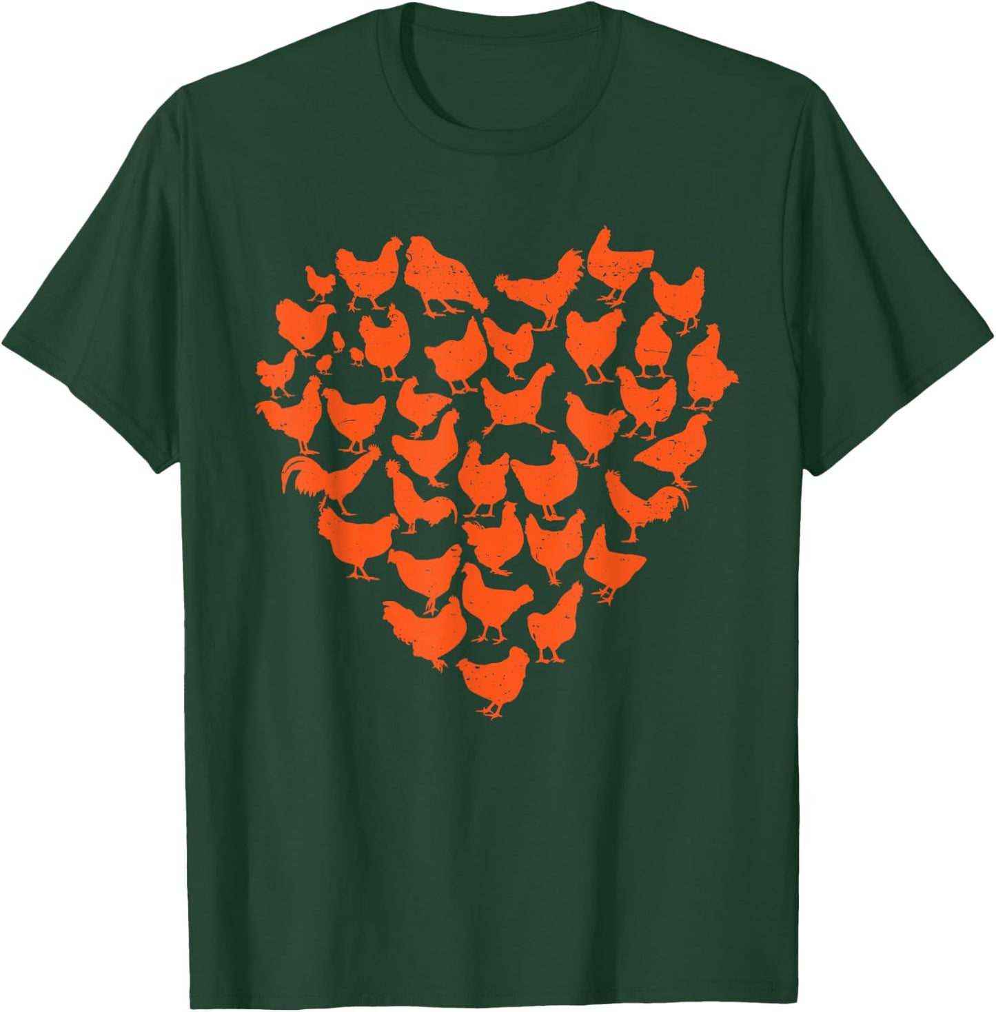 chicken Love for Farmer raising chickens farm T-Shirt - T-Shirt | Forest