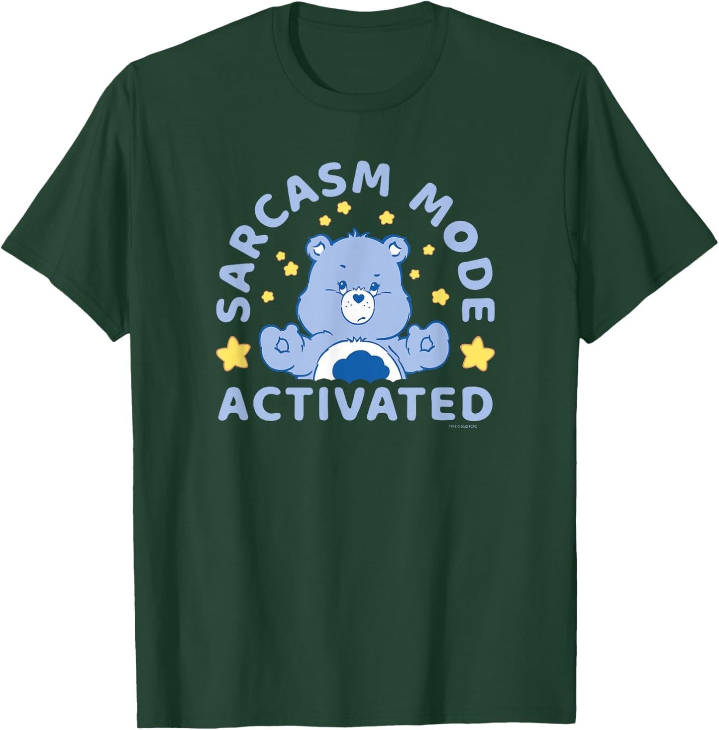 Care Bears Sarcasm Fashion Activated Grumpy Bear Vintage , Black, S T-Shirt - T-Shirt | Forest