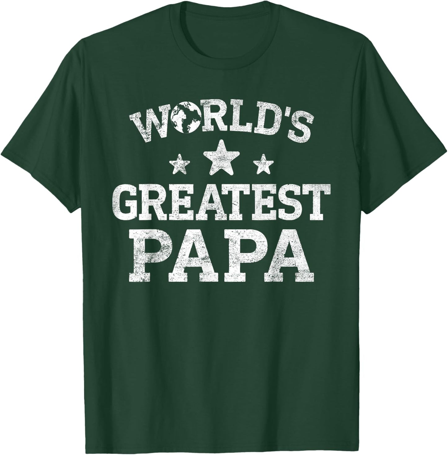 Funny World’s Greatest Papa Father's Day Best Papa Daddy Dad T-Shirt - T-Shirt | Forest