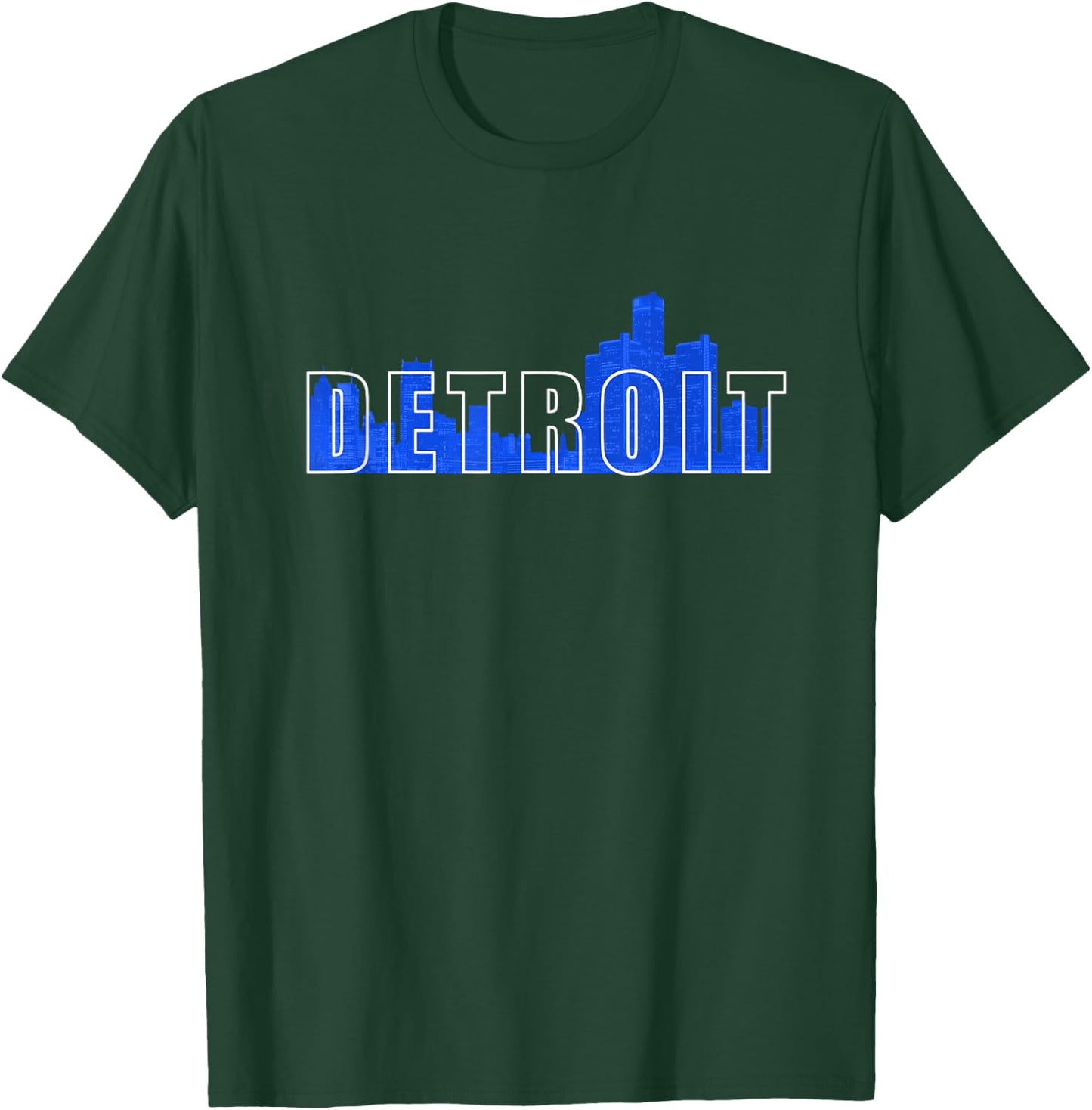 Detroit City Skyline T-Shirt - T-Shirt | Forest