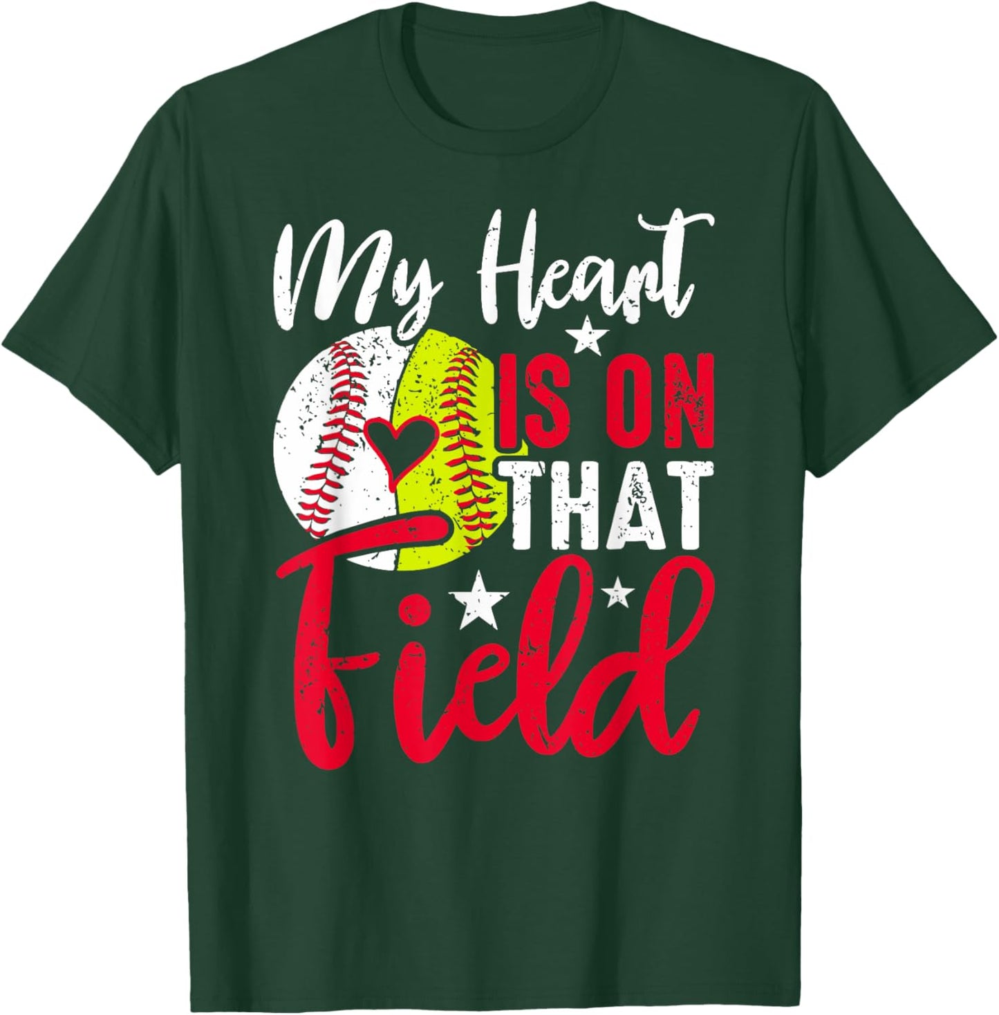 Softball Baseball Grandma Mothers Day T-Shirt - T-Shirt | Forest
