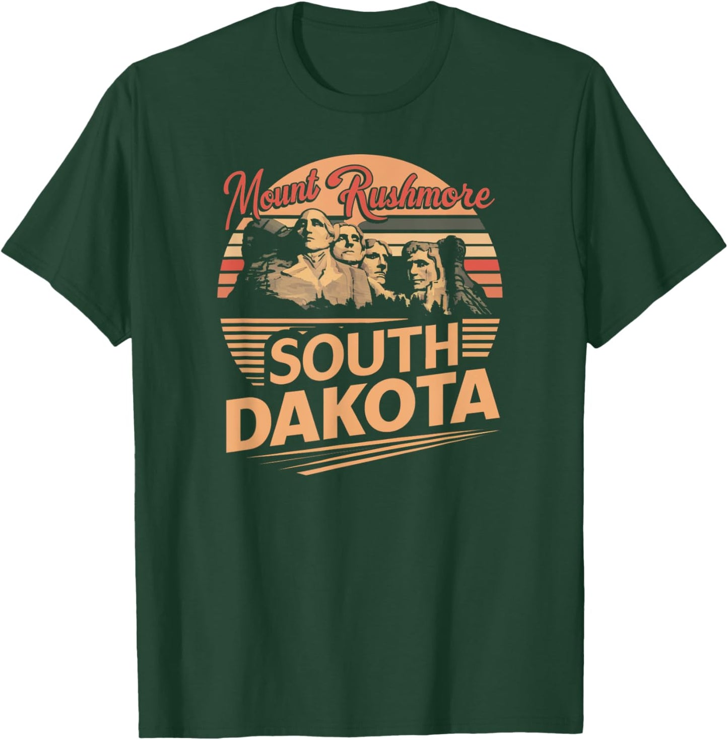 Mount Rushmore National Memorial South Dakota , Black, S T-Shirt - T-Shirt | Forest