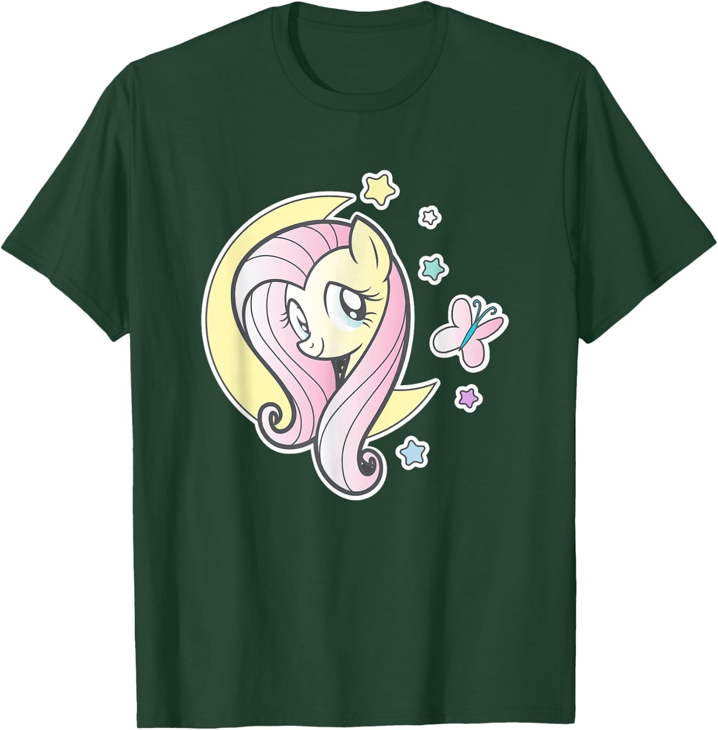 My Little Pony Fluttershy Half Moon T-Shirt - T-Shirt | Forest