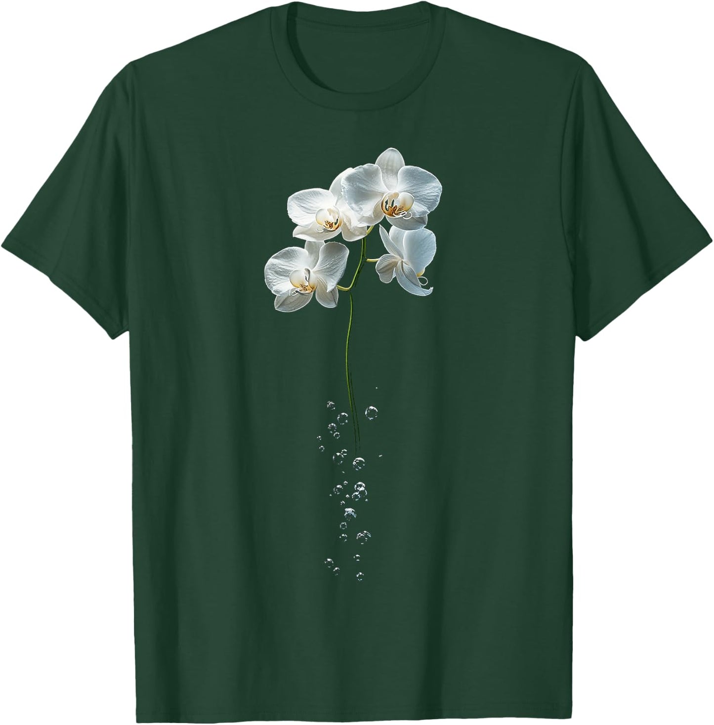 Orchid Pattern UFO Art UFO T-Shirt - T-Shirt | Forest