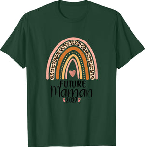Femme Shirt Future Maman 2027 Maman en 2027 T-Shirt - T-Shirt | Forest