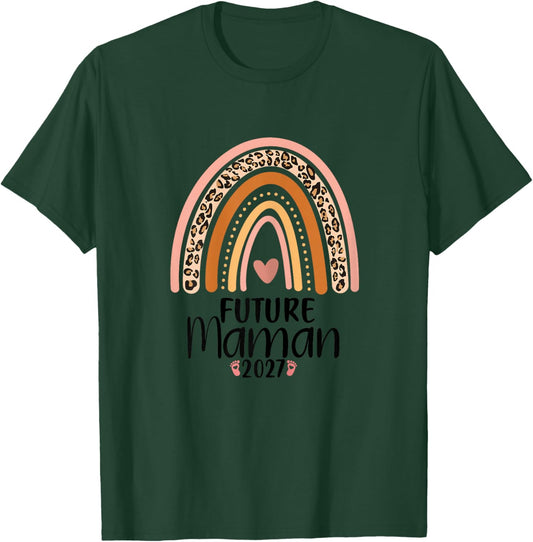 Femme Shirt Future Maman 2027 Maman en 2027 T-Shirt - T-Shirt | Forest