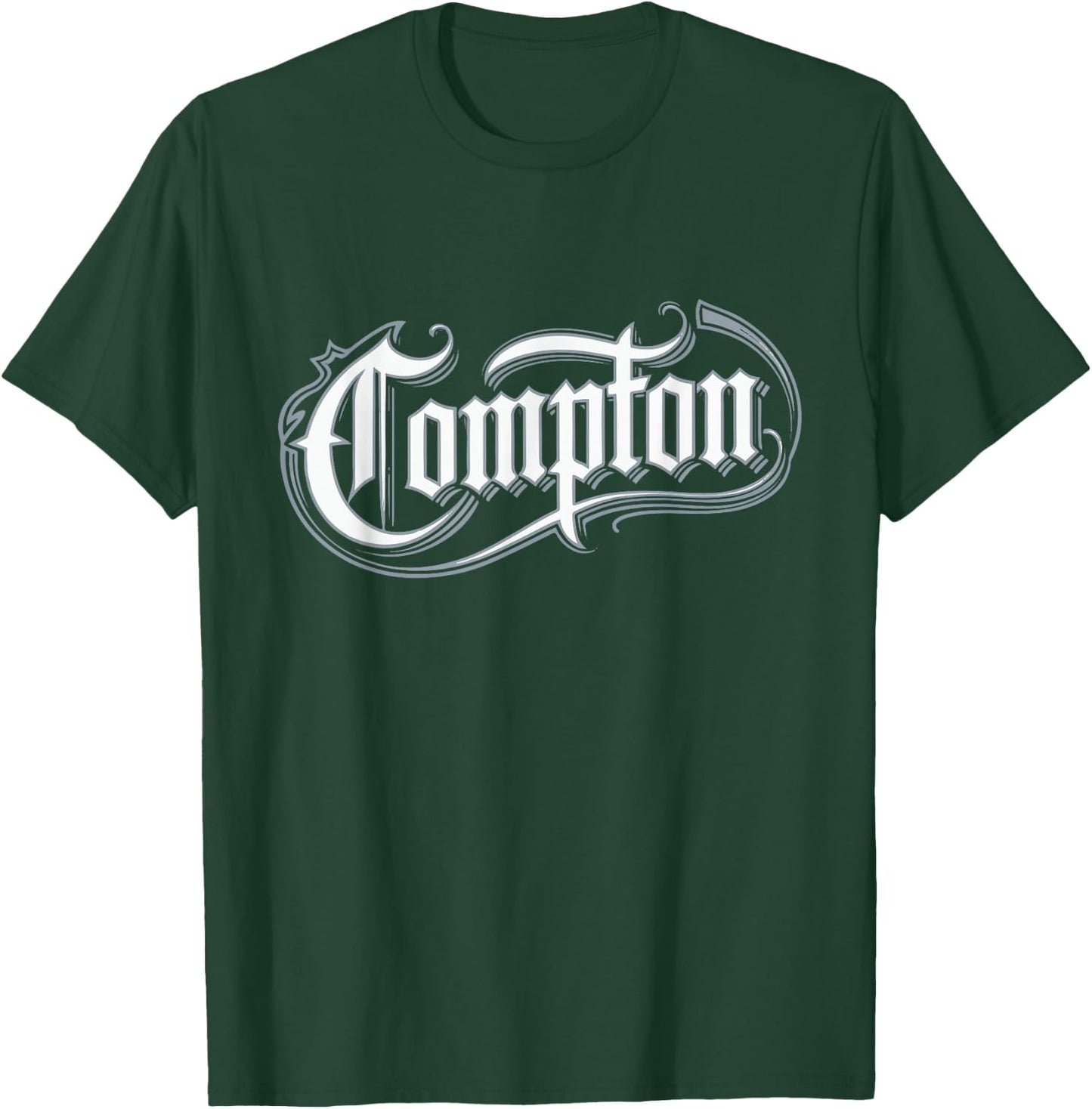 Compton West Coast Rap Gangsta Style 06 , Black, S T-Shirt - T-Shirt | Forest