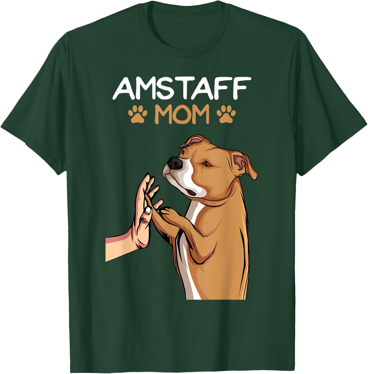 American Staffordshire Terrier Amstaff Mama Hunde T-Shirt - T-Shirt | Forest