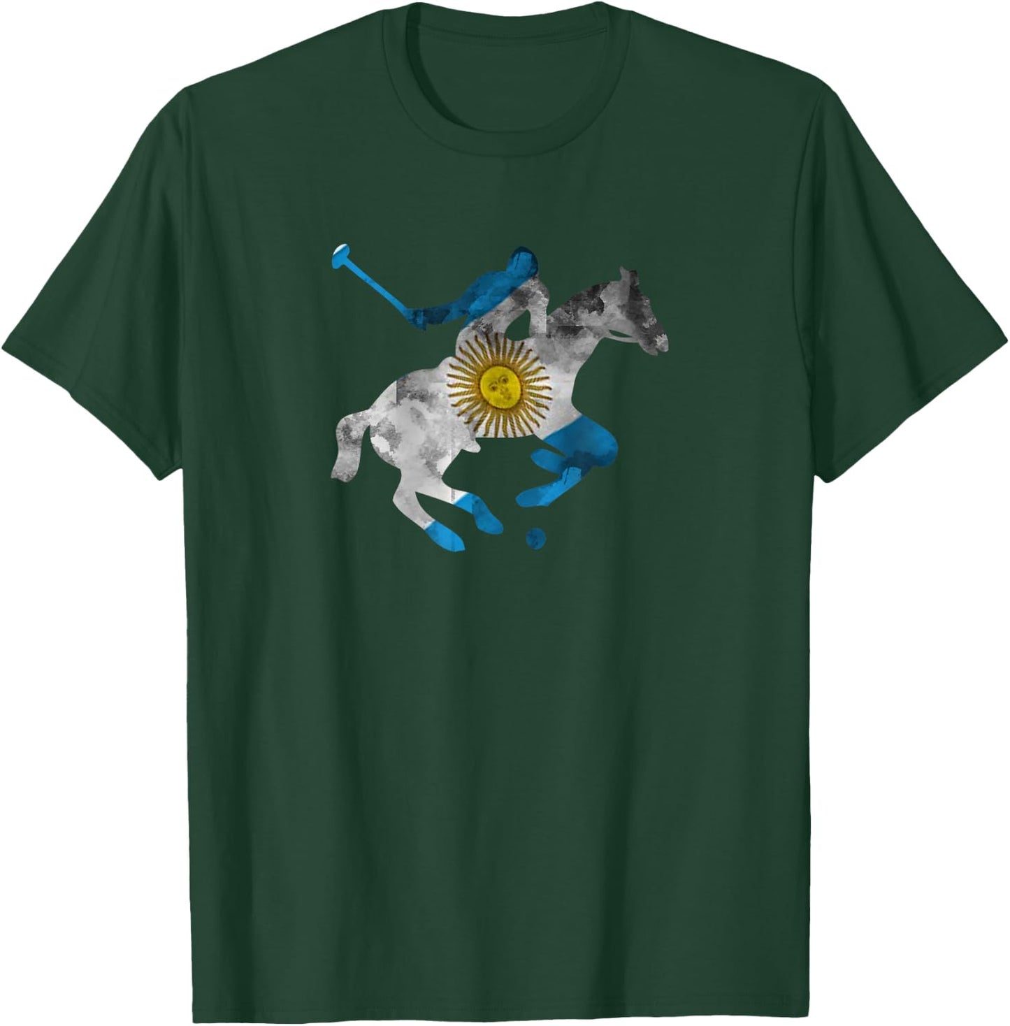 Vintage Horse Polo Riding Equestrian Argentina Shirt T-Shirt - T-Shirt | Forest