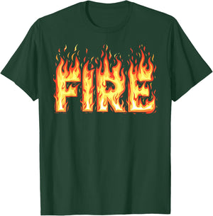 Fire Flame Costume Adult Kids Men Women , Black, S T-Shirt - T-Shirt | Forest