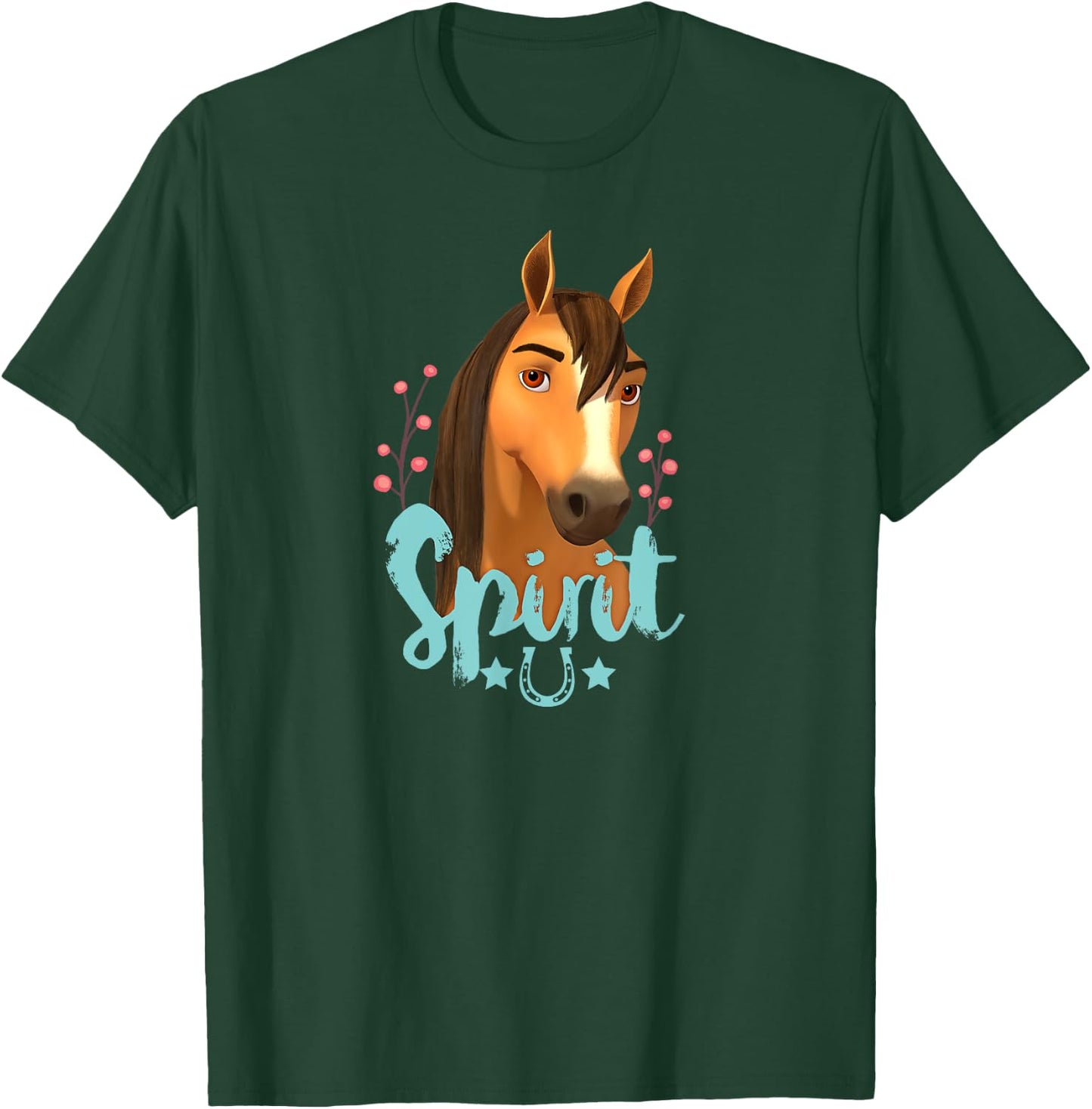 DreamWorks Spirit Riding Free - Spirit Horseshoe T-Shirt - T-Shirt | Forest