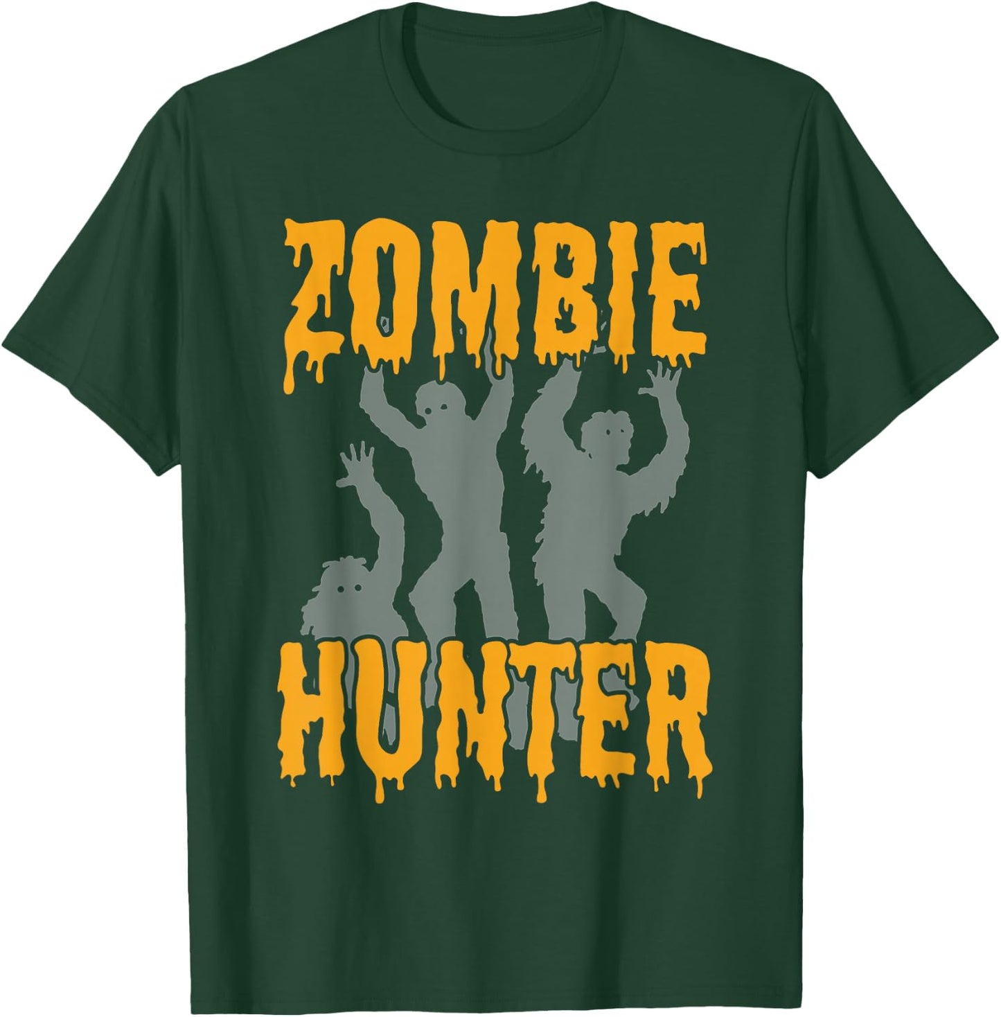 Funny Zombie Hunter Halloween party costume T-Shirt - T-Shirt | Forest