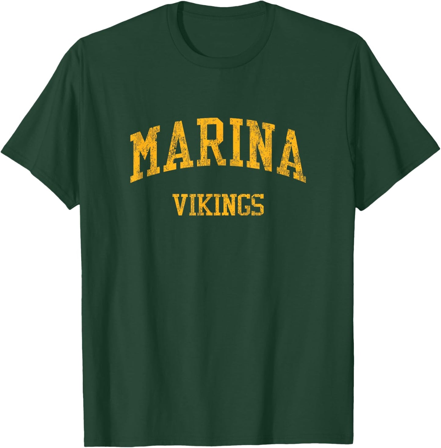 Marina High School HS Huntington Beach CA Vintage Sports T-Shirt - T-Shirt | Forest