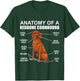 Redbone Coonhound, Anatomy Of A Redbone Coonhound , Black T-Shirt - T-Shirt | Forest