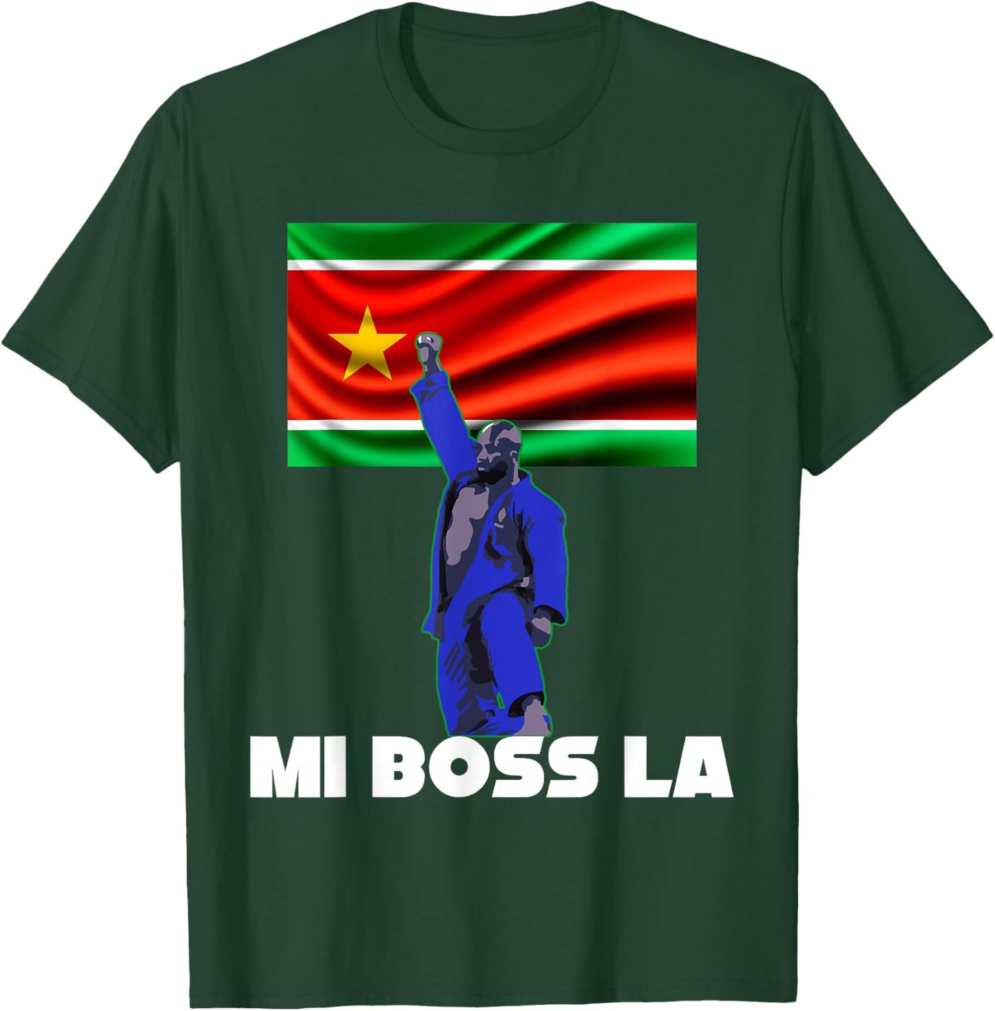 Guadeloupe Judo Champion The Boss Man Woman Child , Black, S T-Shirt - T-Shirt | Forest