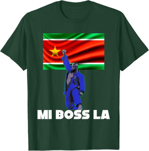 Guadeloupe Judo Champion The Boss Man Woman Child , Black, S T-Shirt - T-Shirt | Forest