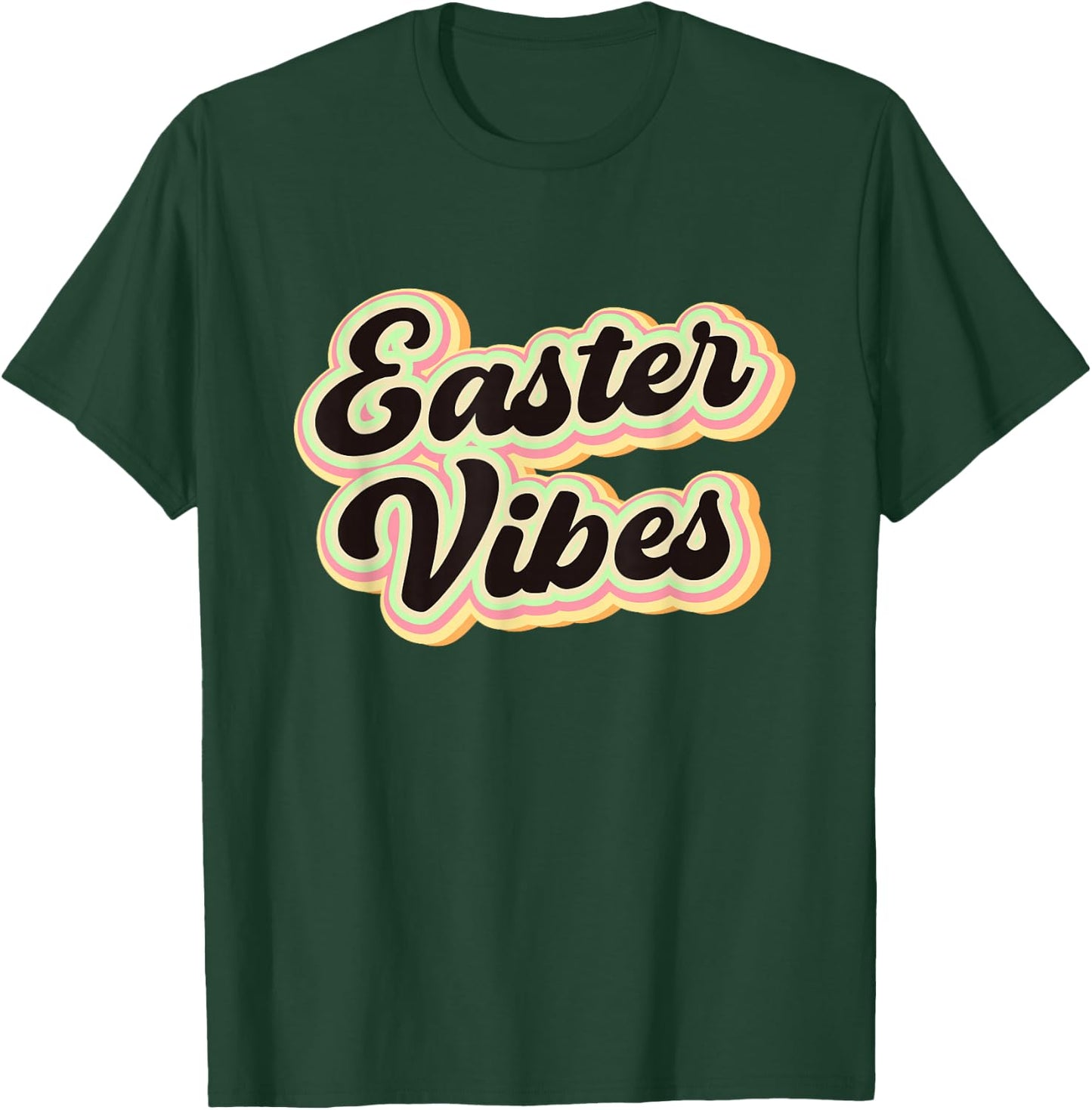 Easter Vibes Easter Mood Easter Party Retro Easter T-Shirt - T-Shirt | Forest