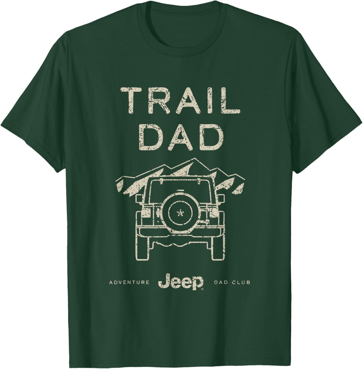 Jeep Adventure Dad Club Trail Dad Officially Licensed T-Shirt - T-Shirt | Forest