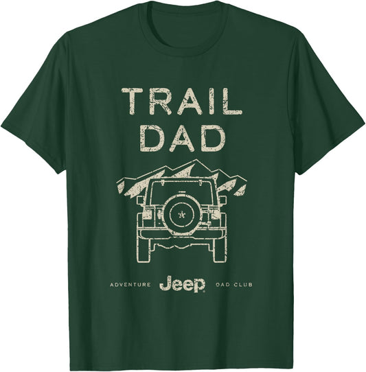 Jeep Adventure Dad Club Trail Dad Officially Licensed T-Shirt - T-Shirt | Forest