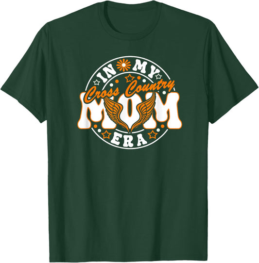 Cross Country Mom Era Orange XC Graphic T-Shirt - T-Shirt | Forest