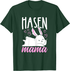 Damen Mama Hase Muttertagsgeschenk Ostern Hasen Mama T-Shirt - T-Shirt | Forest