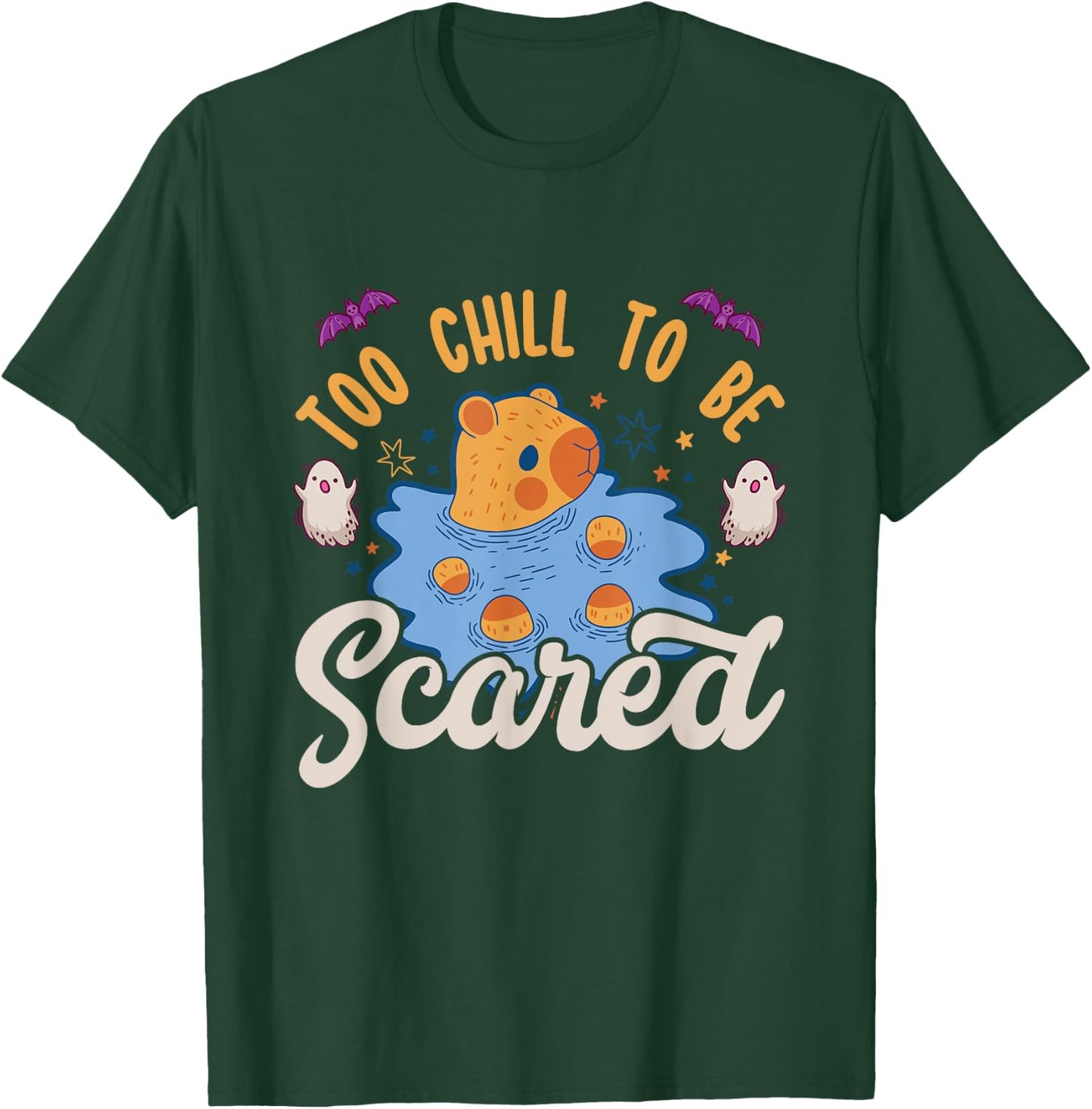 Spooky Capybara Squad Rodent Animal Halloween Capybara T-Shirt - T-Shirt | Forest