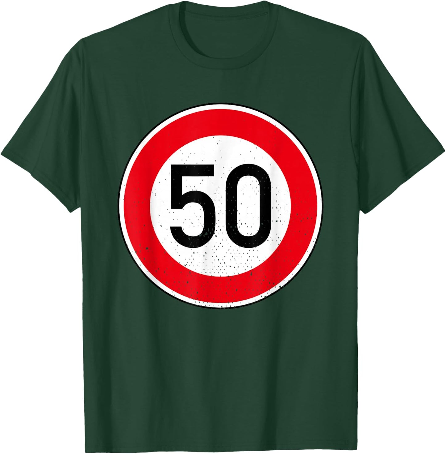 50. Geburtstag Schild Tempolimit 50 Geschwindigkeit Tempo 50 T-Shirt - T-Shirt | Forest