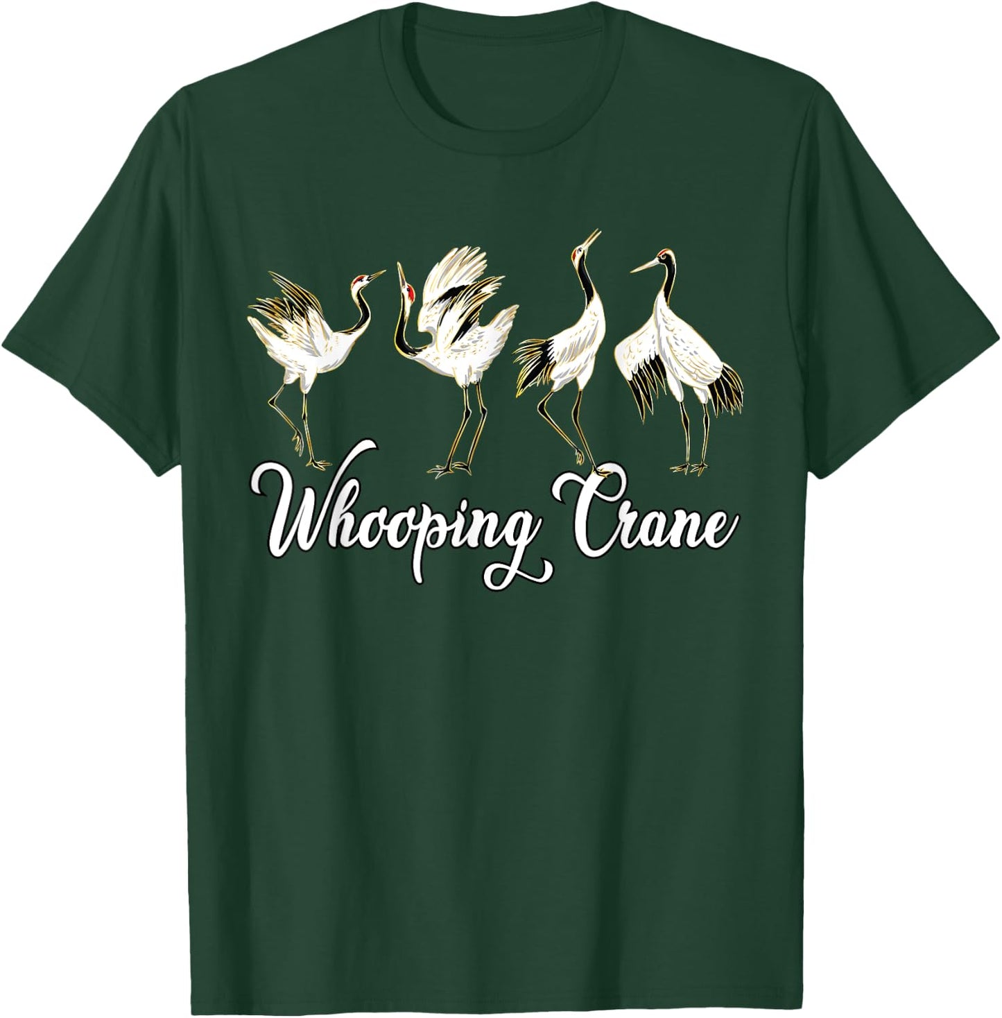Whooping Crane Birds T-Shirt - T-Shirt | Forest