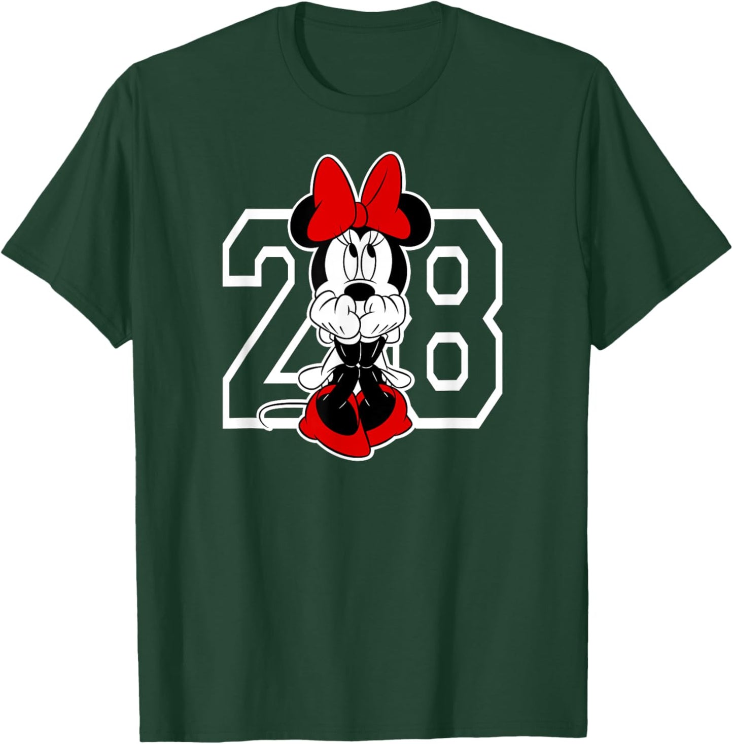 Minnie Mouse - Collegiate 1928 T-Shirt - T-Shirt | Forest