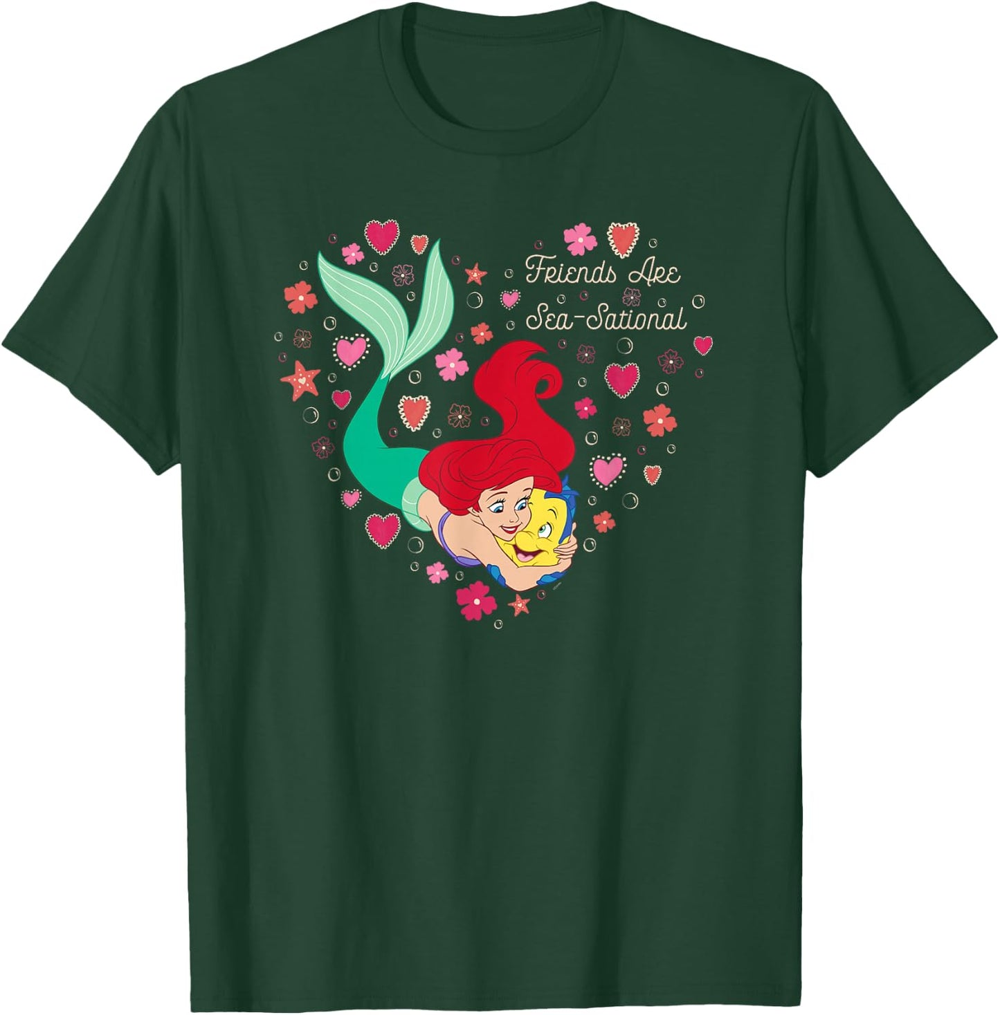 Disney The Little Mermaid Friends Are Sea-Sational Valentine T-Shirt - T-Shirt | Forest