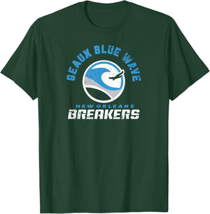 New Orleans Breakers: Geaux Blue Wave T-Shirt - T-Shirt | Forest