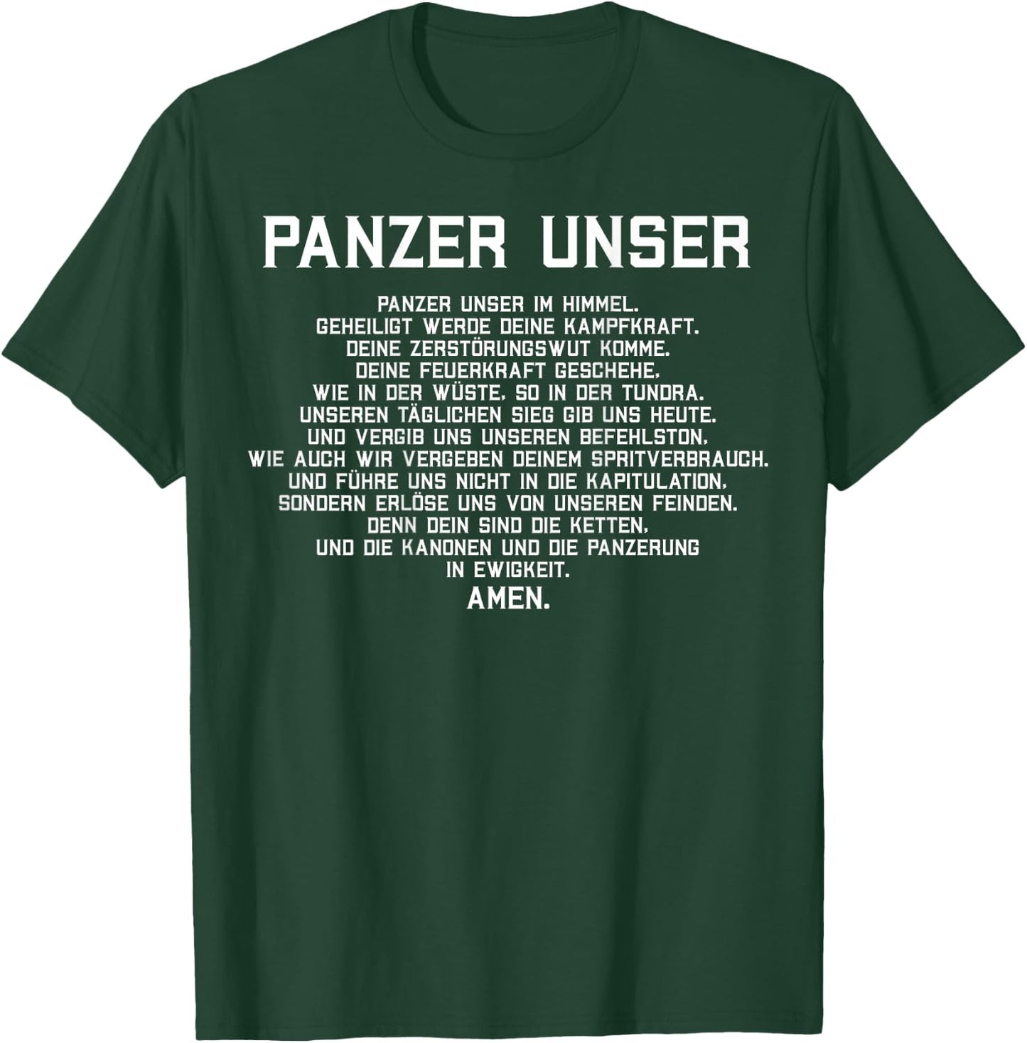 Tank Driver Tank Our Prayer , black T-Shirt - T-Shirt | Forest