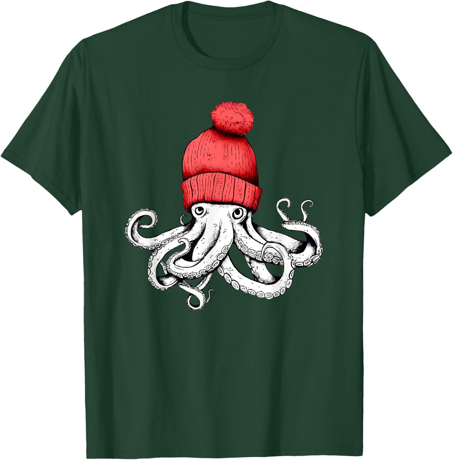 Octopus Chillin T-Shirt - T-Shirt | Forest