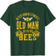 Funny Never Underestimate An Old Man Beekeeper Vintage T-Shirt - T-Shirt | Forest