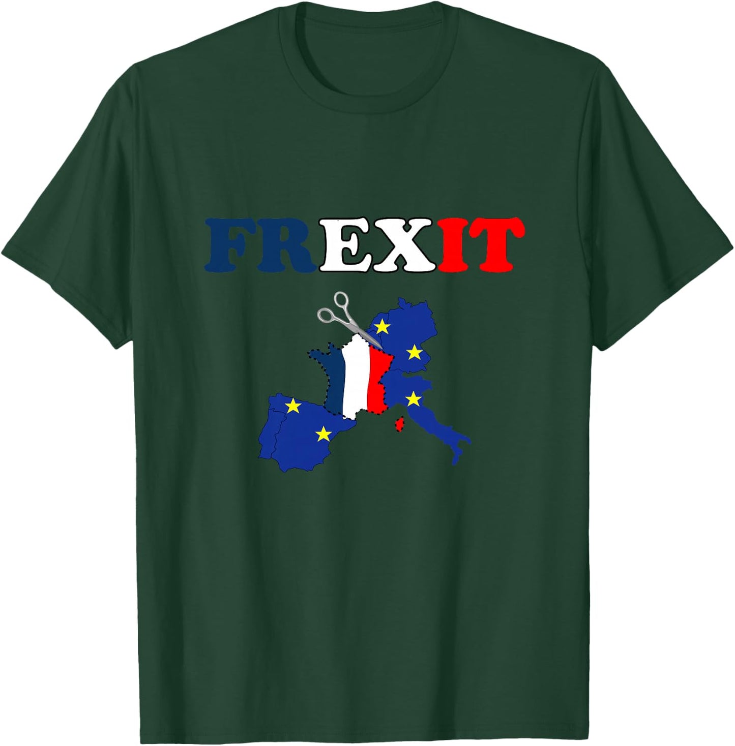 FREXIT Europe France Separation Politique Vote Démocratie Haut de Gamme T-Shirt - T-Shirt | Forest