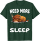 Cute Scottish Highland Cow Need More Sleep Pajamas Nightgown T-Shirt - T-Shirt | Forest
