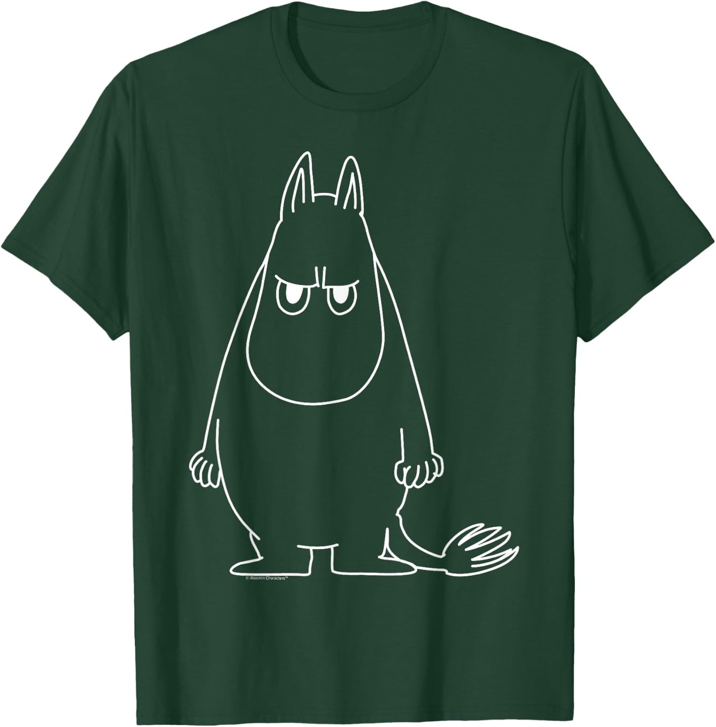 Moomin Angry Moomintroll , black T-Shirt - T-Shirt | Forest