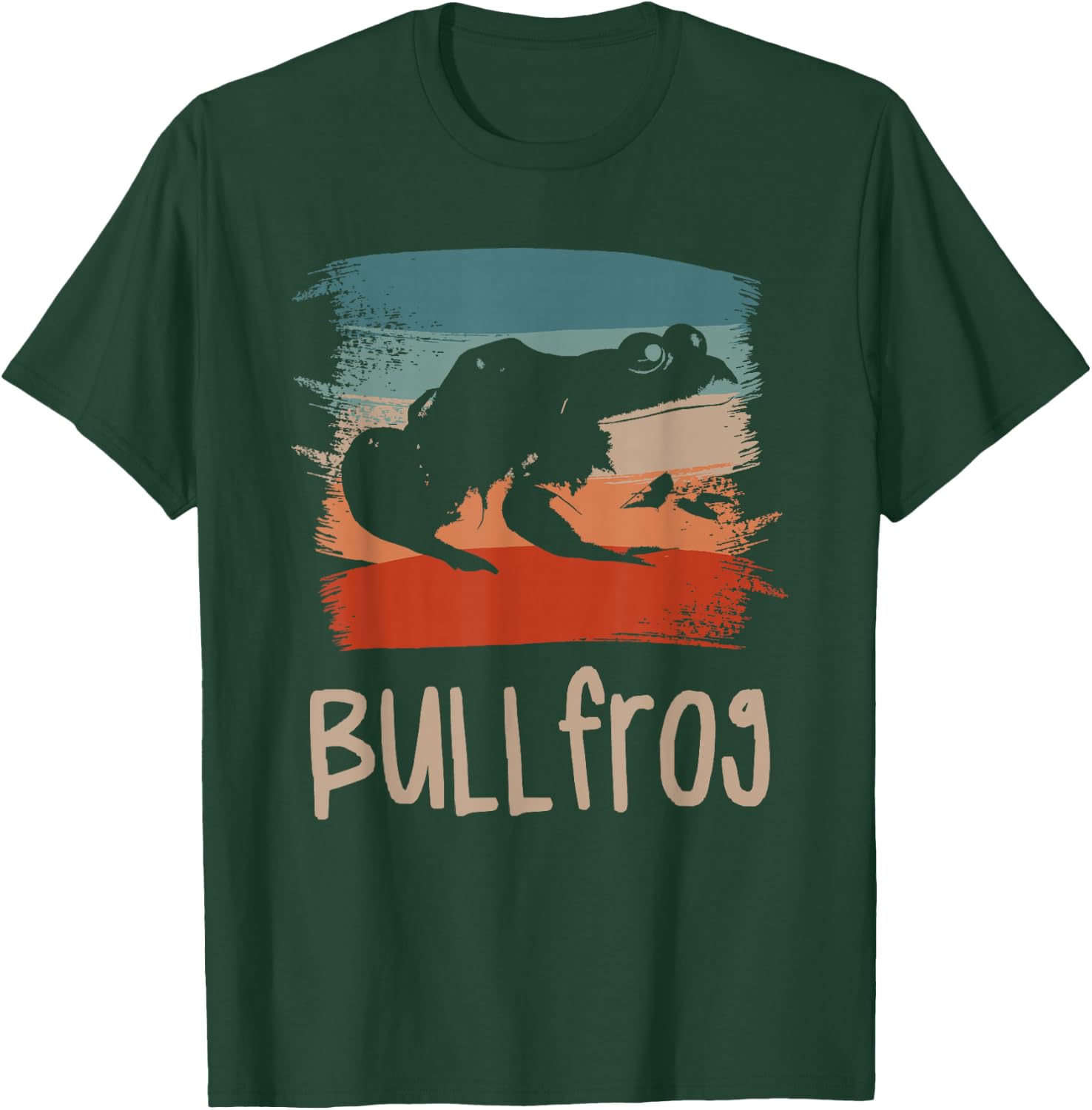 Retro Vintage Bullfrog Bullfrogs T-Shirt - T-Shirt | Forest