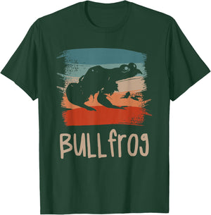 Retro Vintage Bullfrog Bullfrogs T-Shirt - T-Shirt | Forest