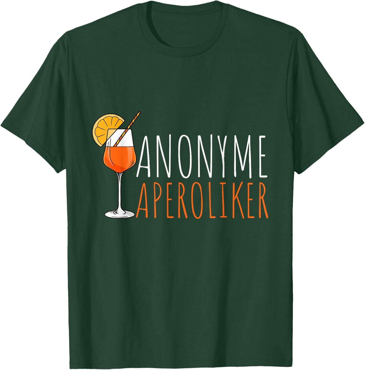 Aperol Spritz Fan - - Schwarz - S - Halbarm - Klassisch - Sommer T-Shirt - T-Shirt | Forest