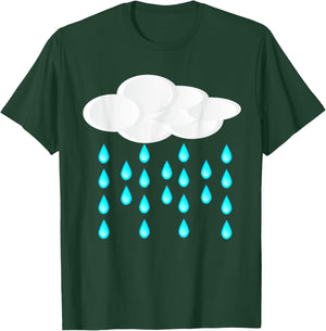 Rain Cloud Costume Shower Rainbow Sun Thunder T-Shirt - T-Shirt | Forest