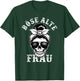 Böse Alte Frau unordentlicher Brötchenschädel T-Shirt - T-Shirt | Forest