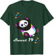 Geschenk zum 19. Geburtstag für Frauen und Mädchen, lustiger süßer Panda T-Shirt - T-Shirt | Forest