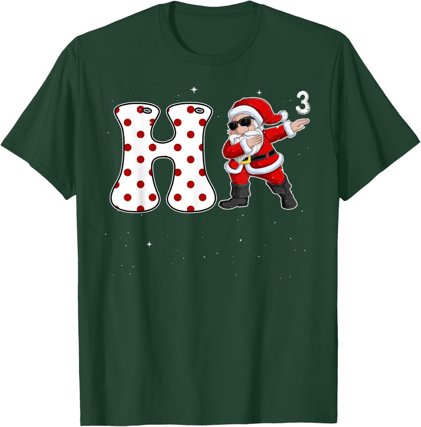 Ho cubbed Funny Christmas Dabbing Santa T-Shirt - T-Shirt | Forest