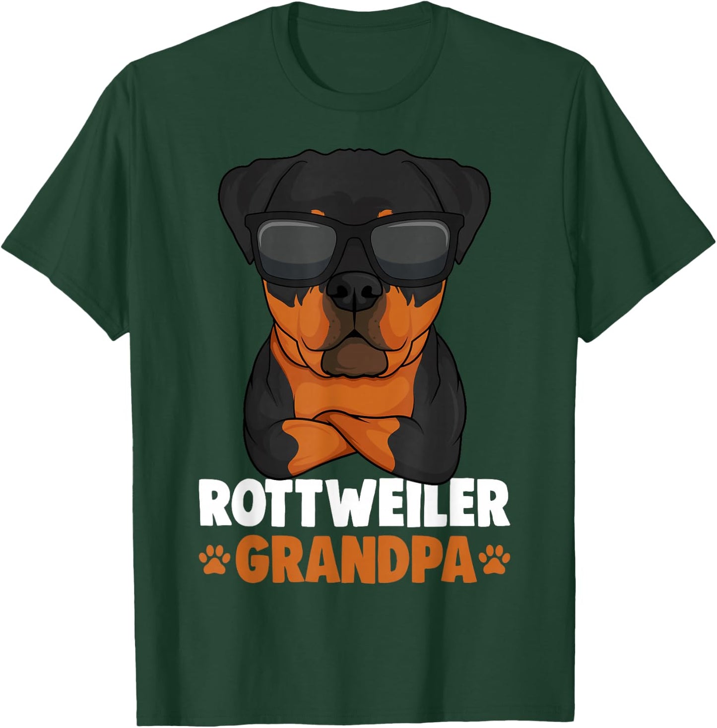 Rottweiler Grandpa Rottie Dog Men T-Shirt - T-Shirt | Forest