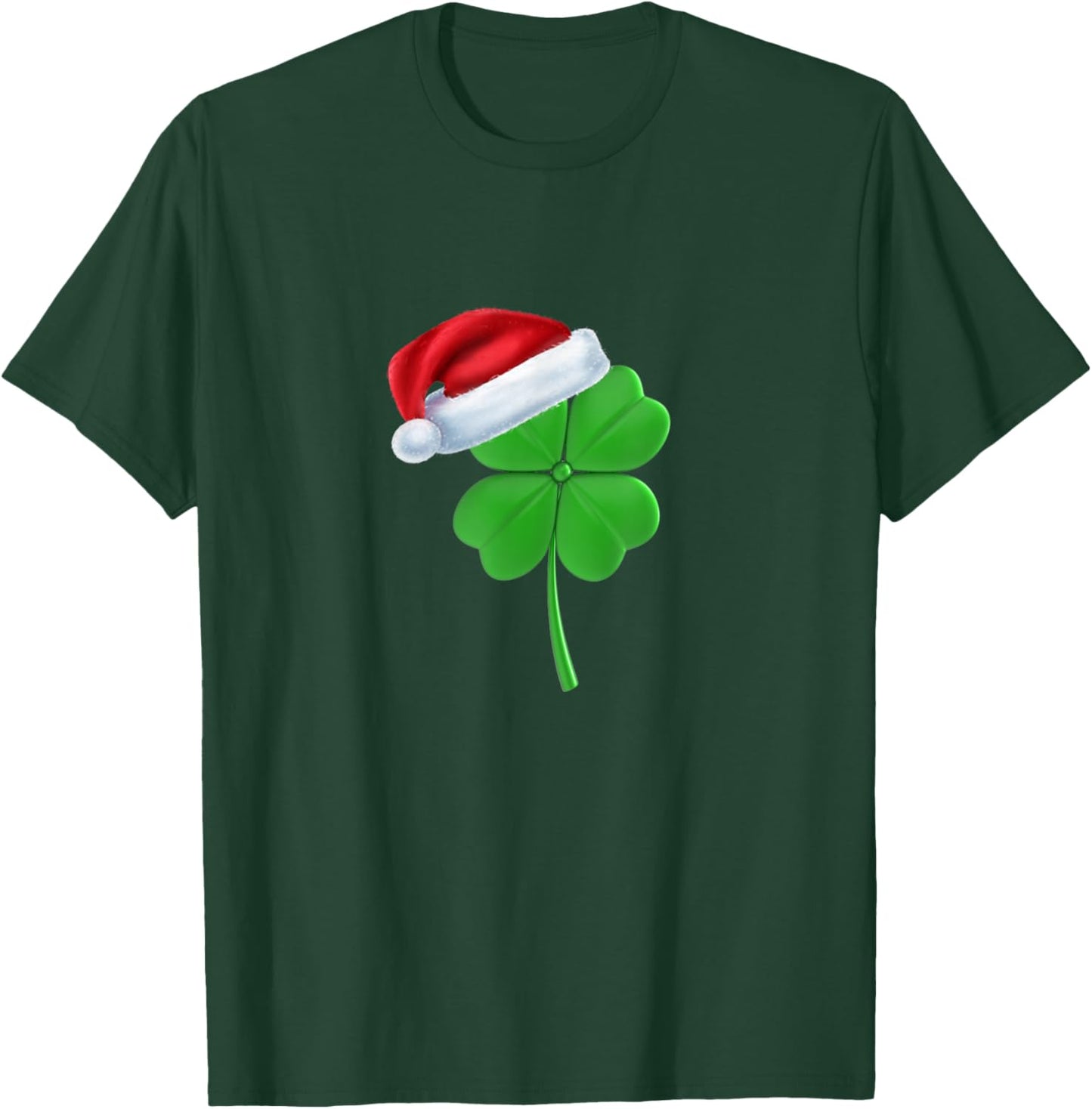 Irish Shamrock Lucky Clover Christmas Holiday Party T-Shirt - T-Shirt | Forest