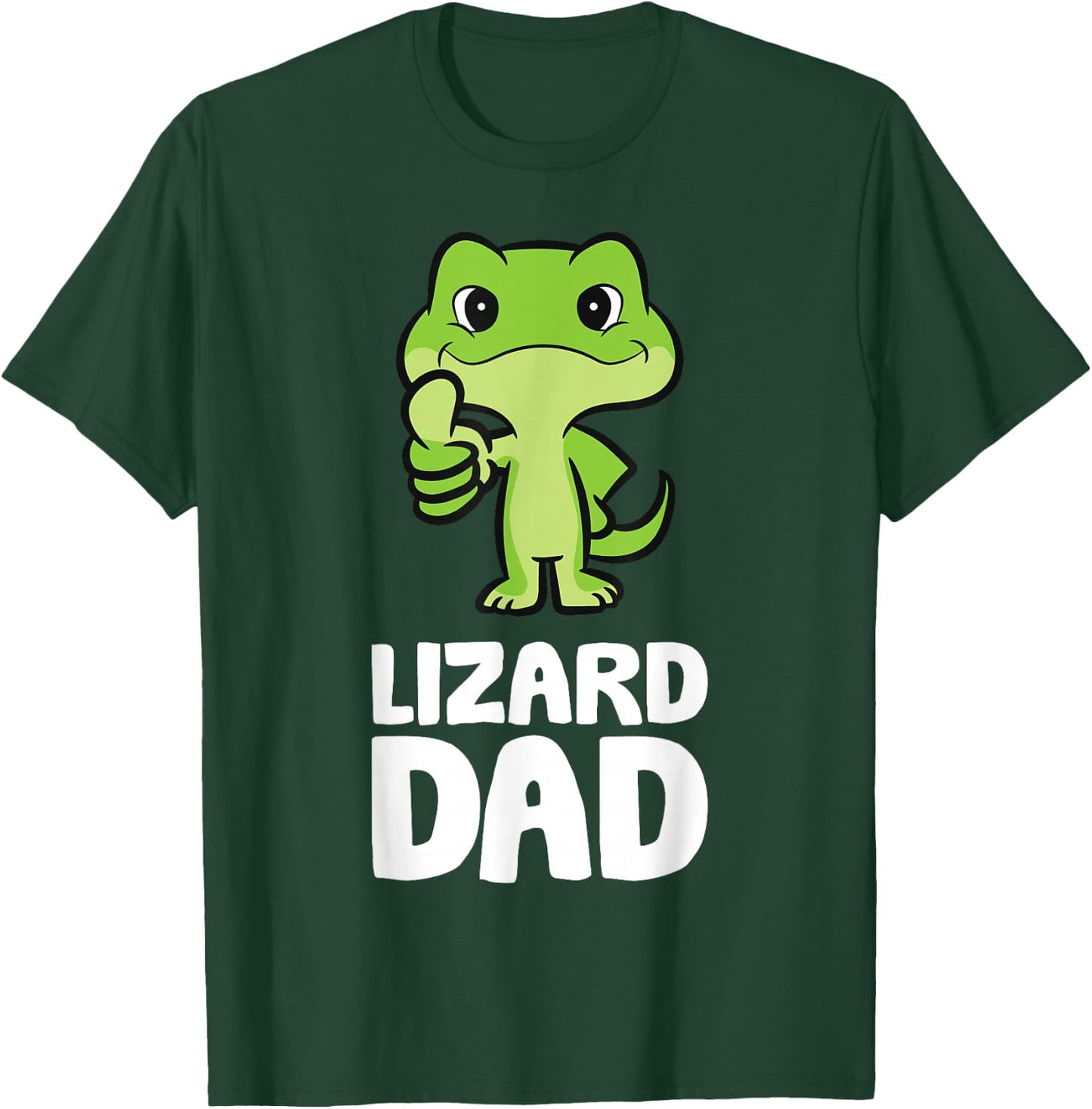 Lizard Dad Reptile Owner Herpetology Lizard Dad T-Shirt - T-Shirt | Forest