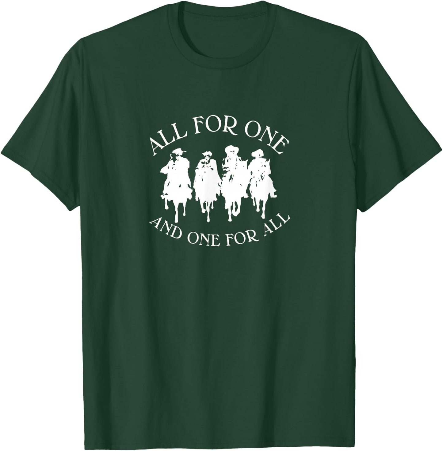 All for One Three Musketeers Dumas T-Shirt - T-Shirt | Forest